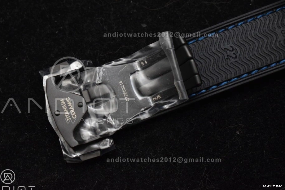Planet on 1:1 HighQuality Black 45.5mm 1023 A8906 Black Deep Ocean Clone Strap Super Blue Ceramic Edition VSF Best Real Nylon 0704